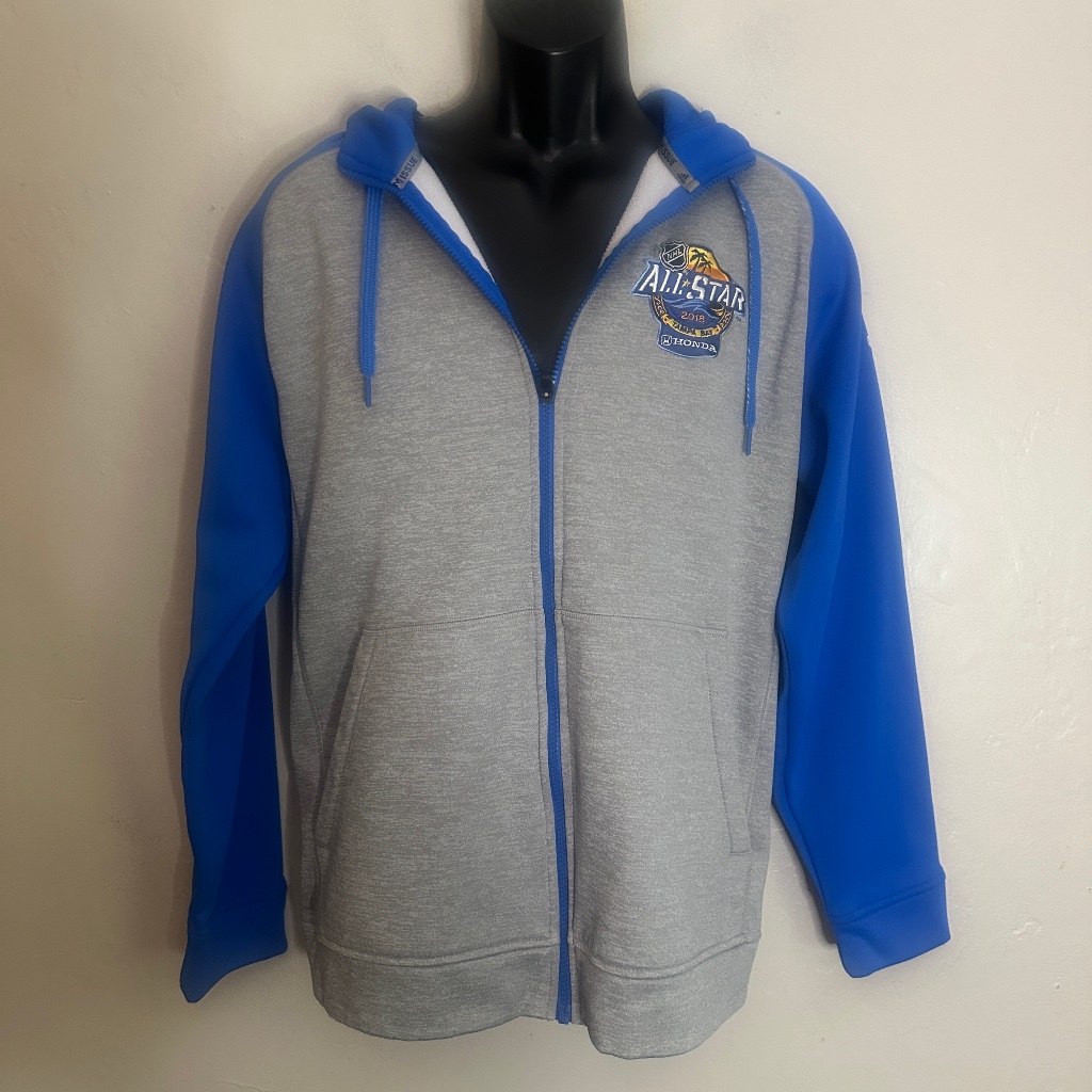 Nhl 2018 AllStar Game Embroidered Fleece Hoodie Large Gently Worn Adidas